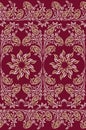 Seamless traditional indian paisley border Royalty Free Stock Photo