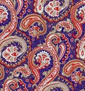 Seamless traditional indian paisley pattern