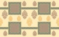 Seamless traditional indian textile design border Royalty Free Stock Photo