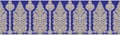 Seamless traditional indian vintage textile border