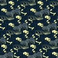 Seamless traditional japanese wave pattern Royalty Free Stock Photo