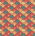 Seamless traditional japanese waves pattern -Vector eps8