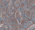 Seamless traditional paisley floral background