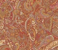 Seamless traditional paisley floral background
