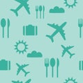 Seamless travel pattern background Royalty Free Stock Photo