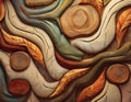 Seamless Tree Bark Wallpaper Pattern Abstract Design with Subtle Autumn Colors