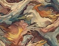 Seamless Tree Bark Wallpaper Pattern Abstract Design with Subtle Autumn Colors