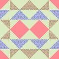 Seamless triangle abstract geometric pattern background. Royalty Free Stock Photo