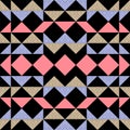 Seamless triangle abstract geometric pattern background. Royalty Free Stock Photo