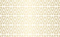 Seamless triangle pattern in gold and white