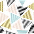 Seamless triangle pattern. Vector background. Geometric abstract texture Royalty Free Stock Photo