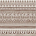 Seamless tribal pattern in the style of a boho. Background African motifs.