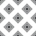 Seamless tribal repeat. Geometric backdrop with Aztec and Navajo motifs. Royalty Free Stock Photo