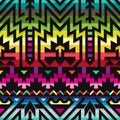 Seamless Tribal Vector Pattern for Textile Design. Stylish Chevron Background Royalty Free Stock Photo