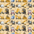 Seamless truck pattern