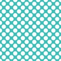 Seamless turquoise polka dots pattern texture background