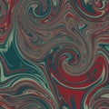 Seamless twirly swirly abstract liquid marble surface pattern design for print