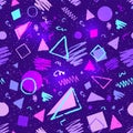 Seamless ultraviolet geometric pattern