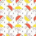 Seamless umbrella pattern