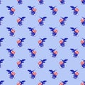 Seamless Uncle Sam Hat and Eagle Texture Royalty Free Stock Photo