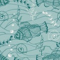 Seamless Underwater Pattern