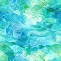 Seamless underwater rippling water texture, soft blue and green hues Royalty Free Stock Photo