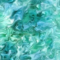 Seamless underwater rippling water texture, soft blue and green hues Royalty Free Stock Photo