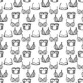 Lingerie vector pattern Royalty Free Stock Photo