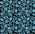 Seamless unique floral background design