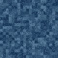 Seamless urban camouflage pattern. The pixel pattern in the foreground