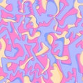 Seamless urban graffiti colorful pattern with surreal shapes