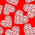 Seamless valentine background.