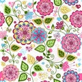 Seamless valentine colorful pattern Royalty Free Stock Photo