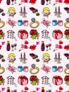 Seamless Valentine Day pattern Royalty Free Stock Photo