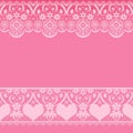 Seamless valentine lace lacy pattern texture background Royalty Free Stock Photo