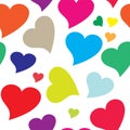 Seamless valentine pattern Royalty Free Stock Photo