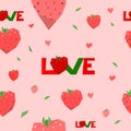 Seamless valentine pattern Royalty Free Stock Photo