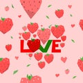 Seamless valentine pattern Royalty Free Stock Photo