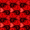 Seamless valentine wallpaper Royalty Free Stock Photo