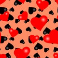 Seamless valentine wallpaper Royalty Free Stock Photo