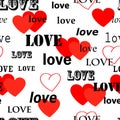 Seamless valentine wallpaper Royalty Free Stock Photo