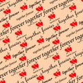 Seamless valentine wallpaper Royalty Free Stock Photo