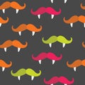 Seamless vampire mustache pattern