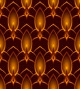 Seamless Vector Abstract Candle Pattern
