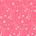 Seamless Vector Abstract Circle Pink Pattern Royalty Free Stock Photo