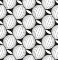 Seamless vector abstract geometric monochromatic modern pattern. Black, white colors.