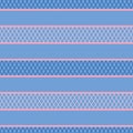 Seamless vector abstract horizontal stripes pattern in blue and pink Royalty Free Stock Photo