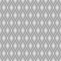 Seamless vector abstract pattern. Grey symmetrical geometric repeating background with decorative rhombus. Royalty Free Stock Photo