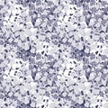 Seamless vector abstract pattern with light purple toadstool shapes