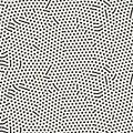 Seamless vector abstract pattern with lines and dots in monochrome. Background of repeatable organic rounded shapes Royalty Free Stock Photo